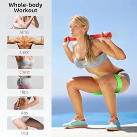 MYDEAR Bandas De Resistencia Elásticas con 5 Niveles Ejercicios Cintas Elasticas Fitness de Látex Natural, Bandas Elasticas Musculacion para para Yoga, Pilates, Crossfit, Estiramientos