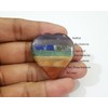 NEWCRYSTALAGE 7 Chakra Bonded Heart Shape Palm Worry Protective Stone