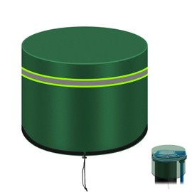 Green Well Pump Cover (Protects Down to 5°F), Round Insulated Well Pump Cover, Decorative Well Pump Covers with Reflective Strips,Hide Your Water Well Pump Head and Improve Curb Appeal (8"Dia x 12"H)