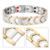 4 In 1 Men Titanium Steel Germanium Magnetic Bracelet Adjustable