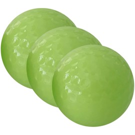 GRIRIW 3pcs Glowing Golf Balls Plaything Balls for Outdoor Indoor Use Automatic Light Absorption Durable for Night Golf Training