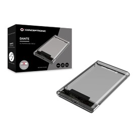 Conceptronic DANTE03T 2.5 Inch Hard Drive Box USB 3.0 HDD Enclosure SATA HDDs/SSDs