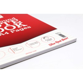 Silvine A4+ Twin Wire Notebook - Lined with margin, 160 pages of 75gsm paper. Ref TWA4RPFM (221.5 x 297mm) single