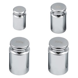 Utoolmart 4pcs Calibration Weight Set 200g 200g 100g 50g M1 Precision Grams Scale Weights Chrome Plated Steel for Digital Balance Scales - 550g in Total
