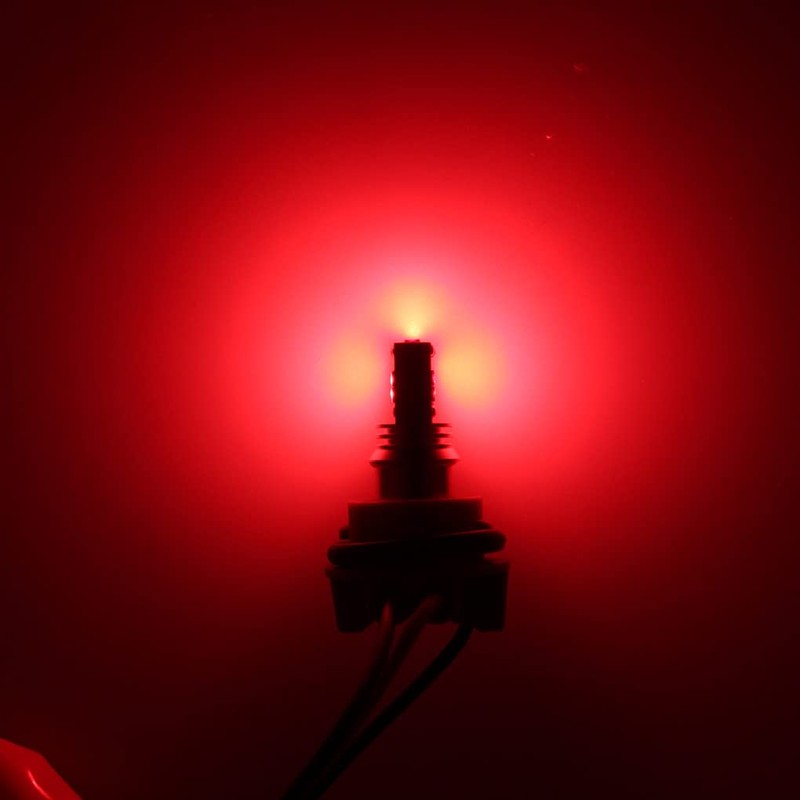 GLOFE 3Pcs Red Interior Map Dome Light LED Bulbs Compatible