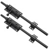 Aynaxcol 2 PCS 12-Inch Black Sliding Bolt Door Latch with