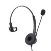 Telephone Headset with Noise Cancelling Microphone Black USB Corded Single
