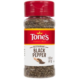 Tone's Restraunt Black Pepper, 1.65 Ounce