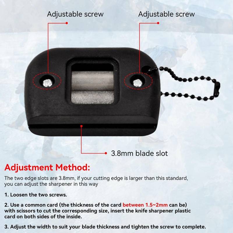 Beufee Ice Skates Blade Sharpener, Portable Ice Hockey Skate Sharpener