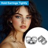 PATIKIL 12 Pcs Pure Titanium Earring Backs, Locking Earring Backs