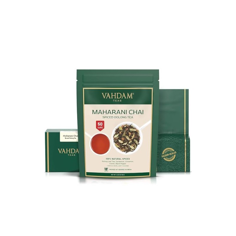 Polvo de té verde Vahdam, menta Matcha, para preparar deliciosa