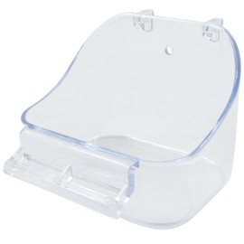 Hanging Bird Bathtub Bird Bath House Bird Shower Bath Bird Bath Cage Bird Bath House for Pet Small Medium Parrot Parakeet Cockatiel Conure 1 Piece Transparent