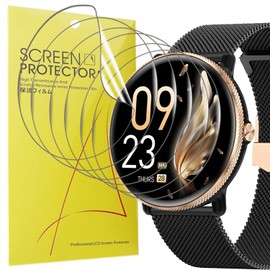 Blueshaweu Screen Protector Compatible with DekeFit Smartwatch Women's 1.39 Inch S61, HD Clear Flexible TPU Screen Protector [Pack of 6] for DekeFit S61 / Akumaka S61 / SWGOTA S61 Smartwatch