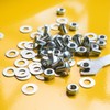 sourcing map 20Pcs M20 Flat Washer, 304 Stainless Steel 21mm