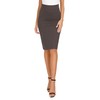 Women's Elegant Business Solid Elastic Pencil Skirt High Waist Bodycon