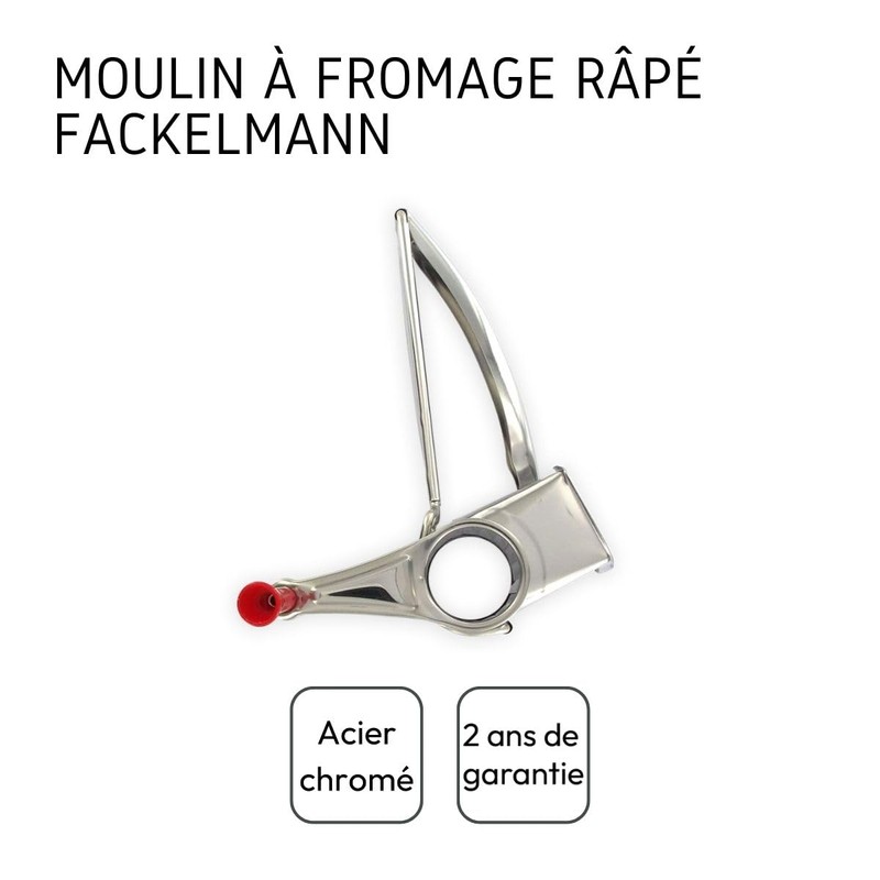 Fackelmann Cheese Grater, Steel, Grey, 27652, Cheese Grater, Chrome-Plated, Silver,