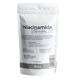 Hebbe - Niacinamida Pura para Rejuvenecimiento y Cuidado de la Piel, 250 g