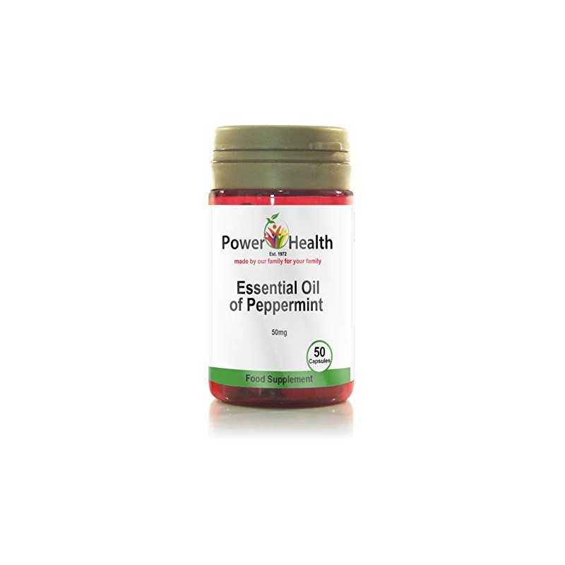 Power Health 50mg Peppermint Oil Capsules - Pack of 150