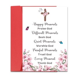 Baptism Cards Christian Gifts for Women Men Confirmation Gift for Teen Girls Boys Baptism Gifts for Girl First Communion Religious Gift for Women Men Catholic Christmas Stocking Stuffers Easter Basket