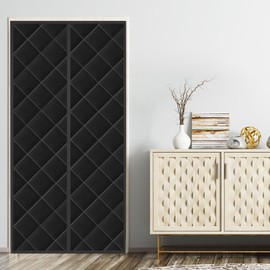 JOUALY Magnetic Thermal Insulated Door Curtain, Durable and Thickened Oxford Cloth Material, Convenient Access, Automatic Closing, Windproof, Rainproof, Soundproof, Suitable for Doors