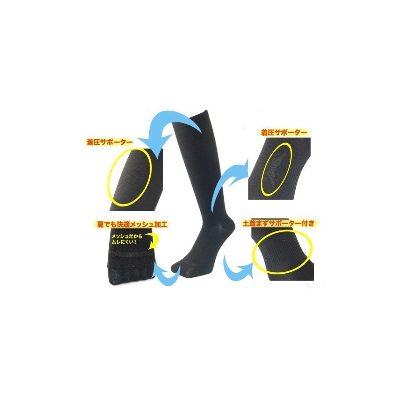 PAX-ASIAN Men's Compression Socks, 9.8 - 10.6 inches (25 -