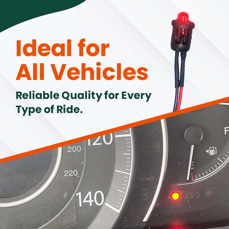 Red LED Flashing Dummy Alarm Warning Security Light 12v Car