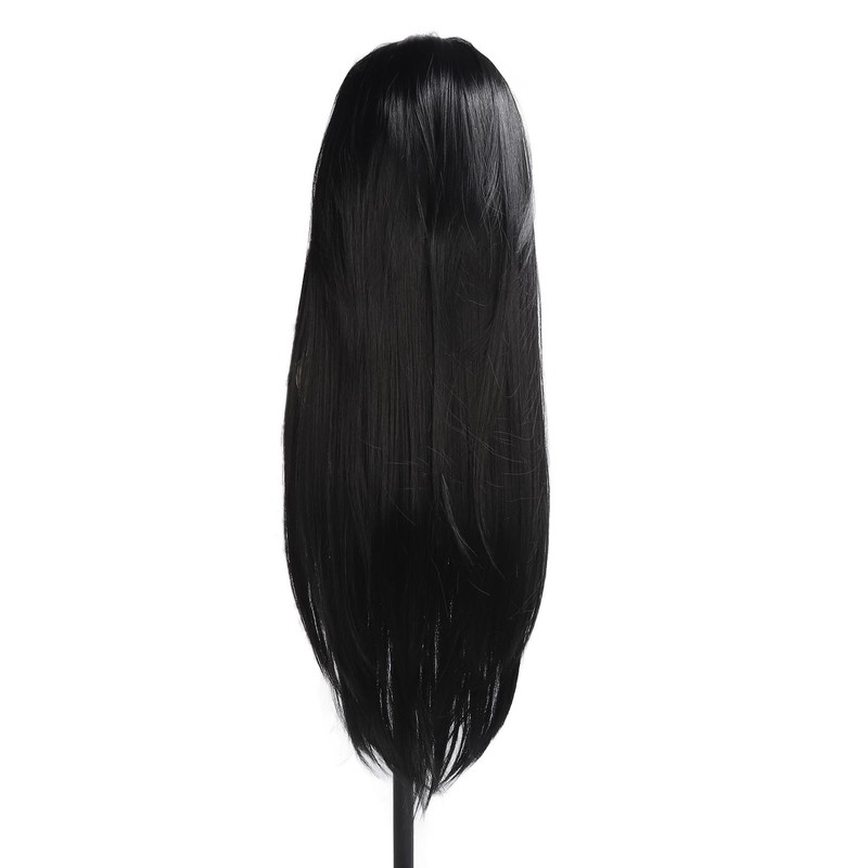 Black Long Straight Wig Women Hair Wig Comfortable Black Wig