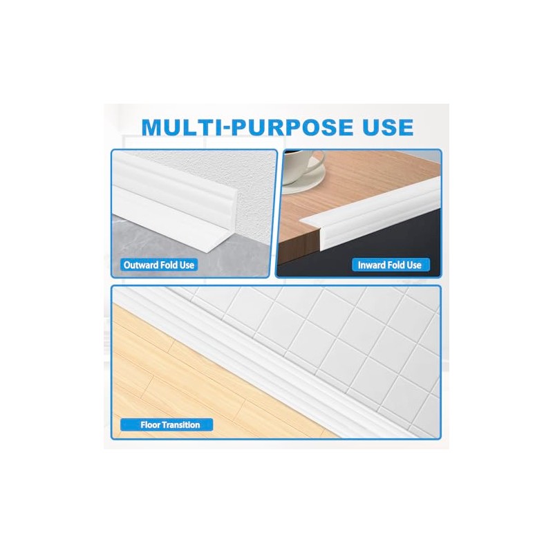 Wall Corner Protector Peel and Stick Corner Trim Molding Flexible