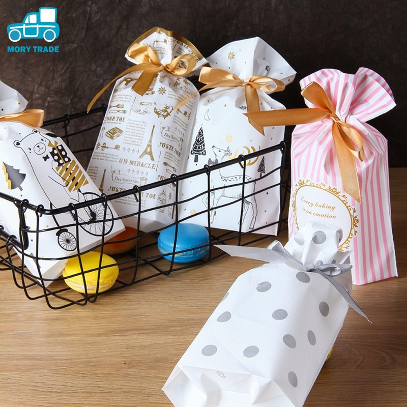 MORYTRADE 50 Count Valentine Sachets Divided Gift Bags Ribbon Yellow
