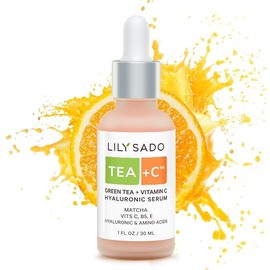 LILY SADO Supersuero De Té Verde Y Vitamina C TeaC - Suero Vegano Natural - La Mejor Fórmula Hidratante Antioxidante Y Antiarrugas - Suaviza Hidrata  