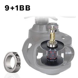 FISHDROPS Baitcaster Reels, 9+1BB, CNC Aluminum Spool, Magnetic Brake System Bait Caster Reel High Speed Gear Ratio 7.0:1 Ultra Smooth Low Profile Baitcasting Fishing Reel