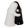 Ebros Gift Black And White Dressed Dancing Nuns Cute Ceramic