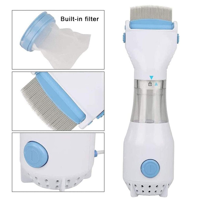 Electric Lice Comb Animal Vacuum Electric Filter Hair Cleaner Professional