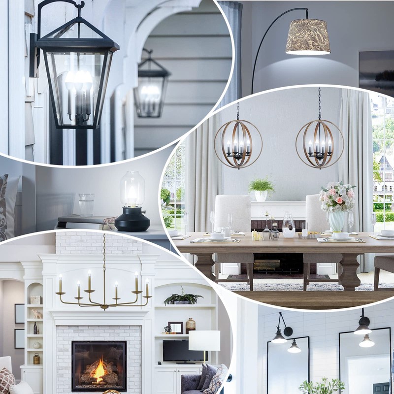 MAXvolador MAXvolador E12 LED Candelabra Light Bulbs 60W Equivalent, Cool