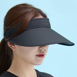 LeCAF Women's Basic Sun Cap All Black LE4C109ABK