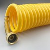 Darnassus Heavy-duty PU Coil Hose, Self-Coiling Garden Hose with Solid