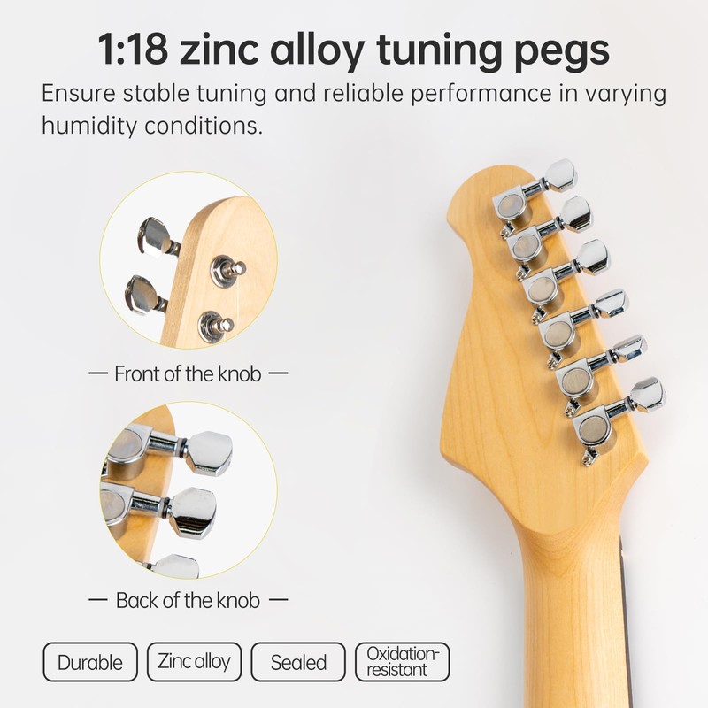 MOSEN 39in Full Size Beginner Electric Guitar Starter Kit, Beginner