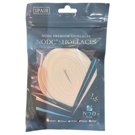 NODC Cotton HS SHOELACES SHOELACES Shoelaces, 47.2 inches (120 cm), 55.1 inches (140 cm), 63.0 inches (160 cm), Vintage Cotton, Flat Laces, white, 120