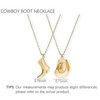Boot Hat Necklace for Women Western Necklaces Gold Charm Necklace