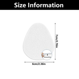 20 Pack Metatarsal Pads for Women, High Heel Cushion Pads, Felt Metatarsal Pads for Men, Ball of Foot Cushion Pads for Women, for Forefoot and Sole Support (White)