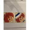 Bobbs Merrill Vintage 1974 Raggedy Ann And Andy Transfers Stickers