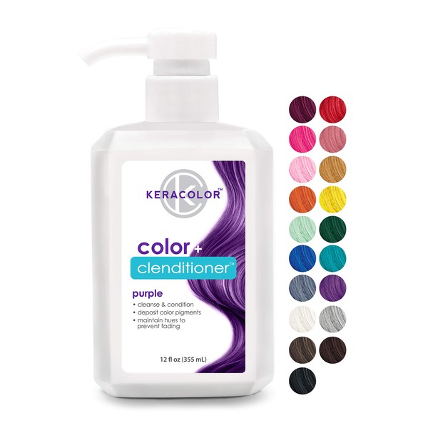 Keracolor Clenditioner Hair Dye (19 colors) Semi Permanent Hair Color Depositing Conditioner