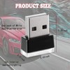 Unifizz 4 PCS USB LED Car Interior Atmosphere Lamp, Portable