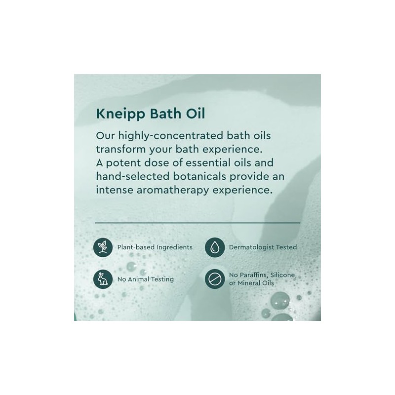 Kneipp 6 x 20ml Piece Bath Oil Herbal Bath Collection