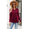 Newchoice Women Fall Long Sleeve Shirts Tops，Casual Winter Clothing Collar