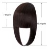 Felendy Clip De Extensiones De Flequillo Sintético Grueso Y Limpio