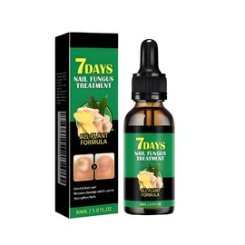 Ginger Nail Nail Support Care - Fungal, Ginger Growth Serum, 7 Days Fungus, Cuticle Care Oil for Nails, Strengthener For Damaged Nails (Nail care solution*2)