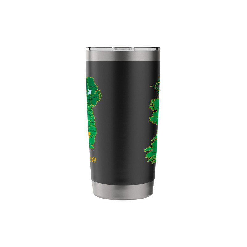 Carlow Ireland Eire Irish Travel Guide Map Stainless Steel Insulated