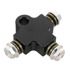 Gatuida Aluminium Alloy T Shaped Brake Oil Pipe Tee Connector Way Union Joint for Motorcycles Atvs Go Karts Metal Construction for Optimized Hydraulic Flow and Stable Braking Performance