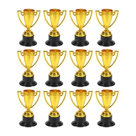24pcs Gold Award Trophy 3.3 Inch Mini Trophies for Kids Party Favors Competitions Rewards Prizes